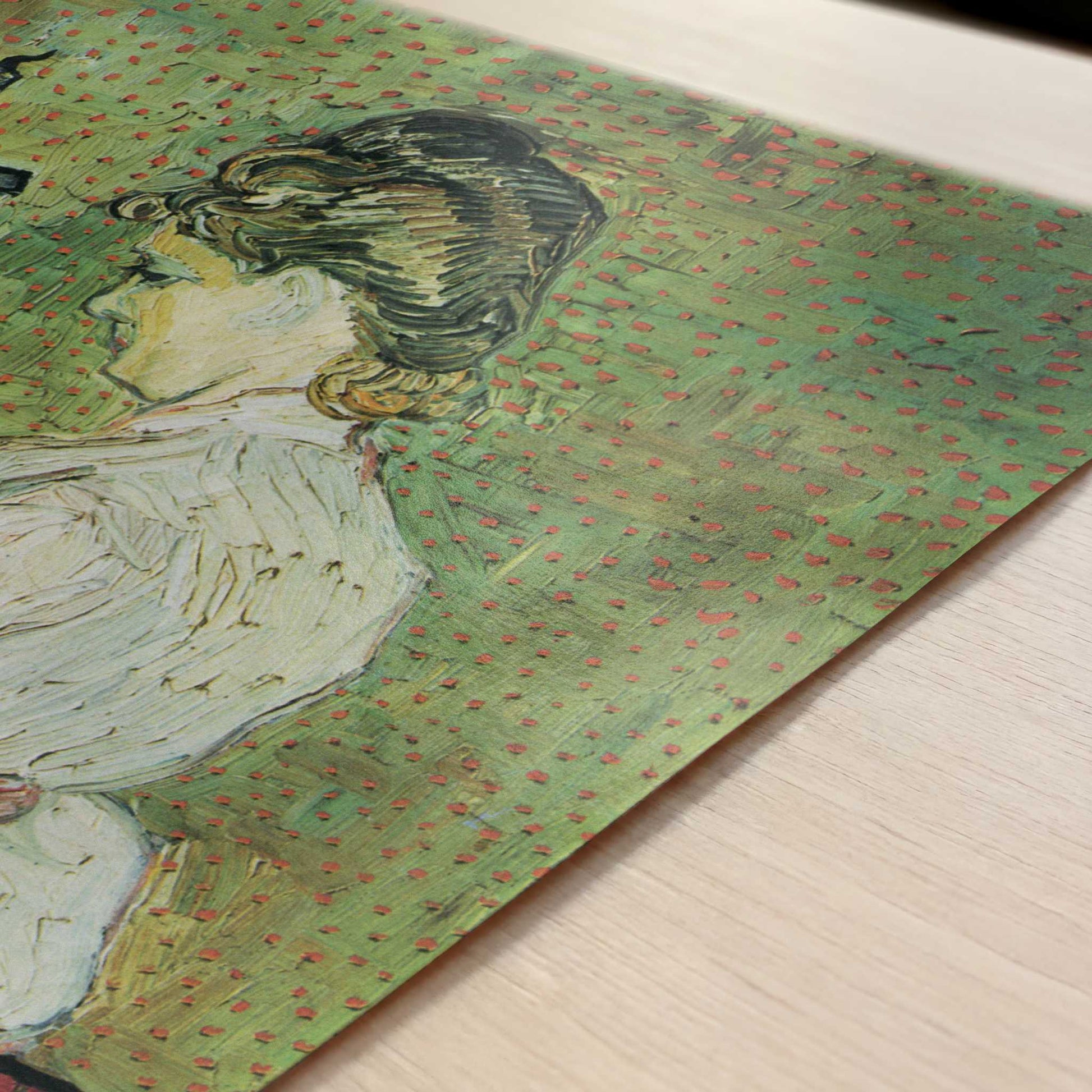 Marguerite Gachet at the Piano (1890) by Van Gogh – Art Print - Close-up detail of the art print