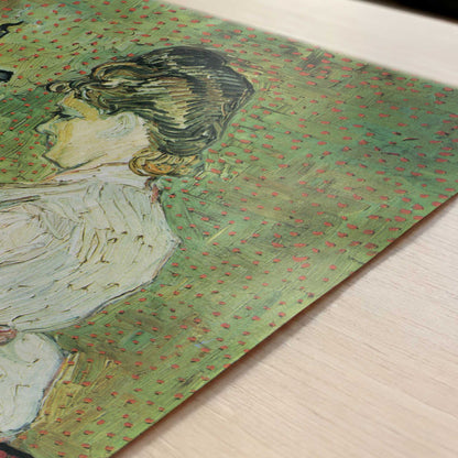 Marguerite Gachet at the Piano (1890) by Van Gogh – Art Print - Close-up detail of the art print