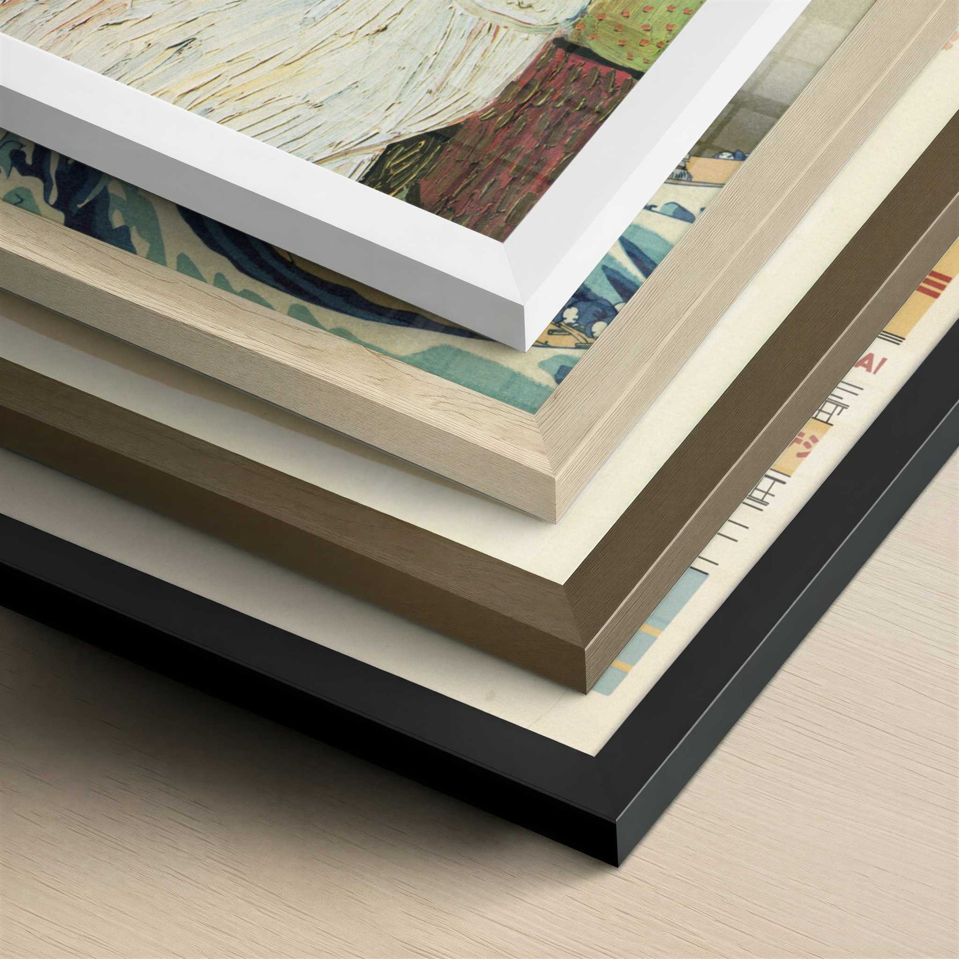 Marguerite Gachet at the Piano (1890) by Van Gogh – Art Print - Close-up detail of the different frames