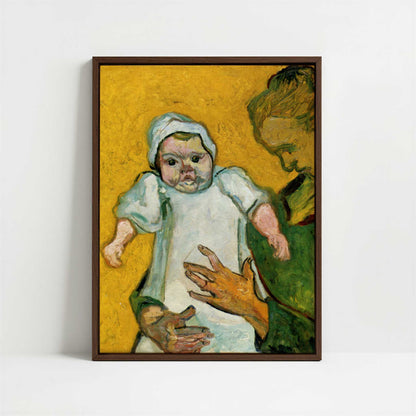 Framed Canvas - Framed canvas in dark wood color frame