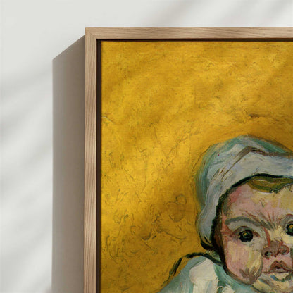 Framed Canvas - Close-up detail and texture of the framed canvas