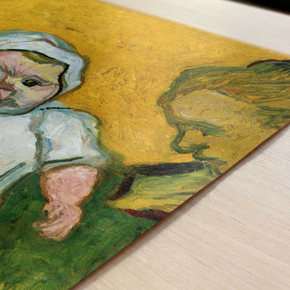 Mme Roulin & Her Baby (1888) by Vincent van Gogh – Art Print - Close-up detail of the art print