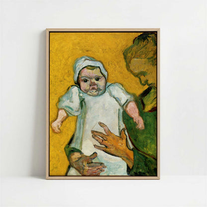 Framed Canvas - Framed canvas in oak color frame