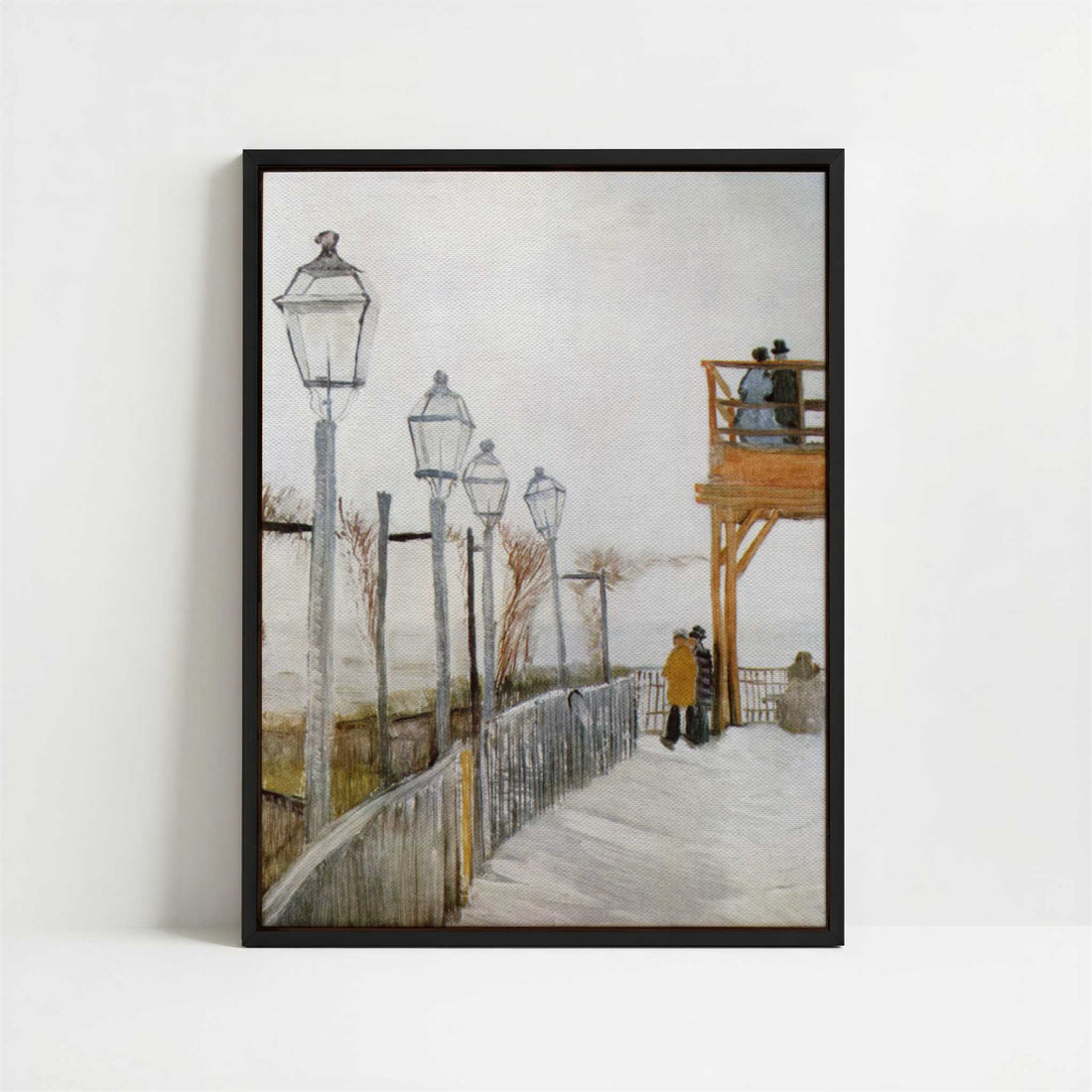 Framed Canvas - Framed canvas in black frame