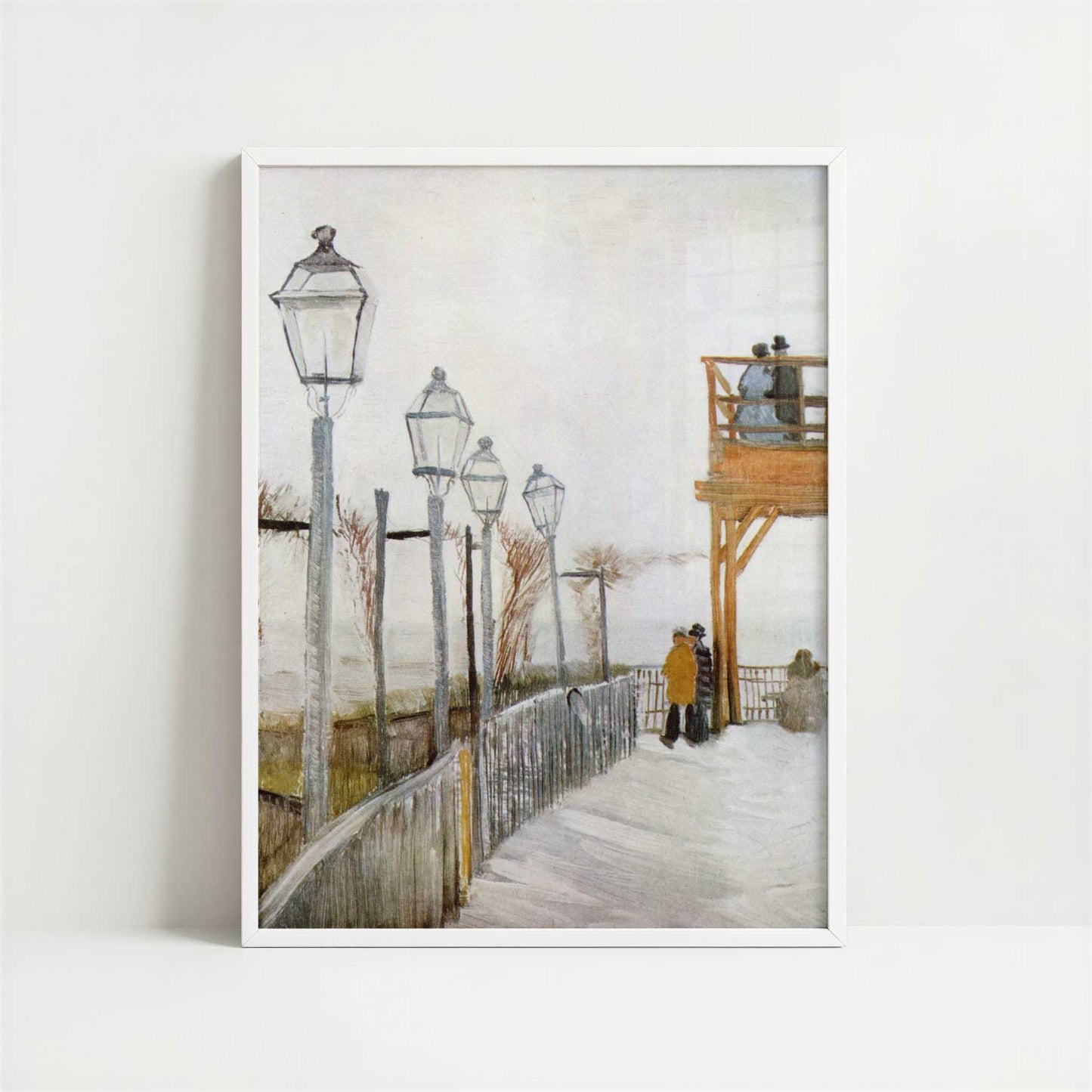 Montmartre (1886) by Van Gogh – Art Print - Art print in white frame