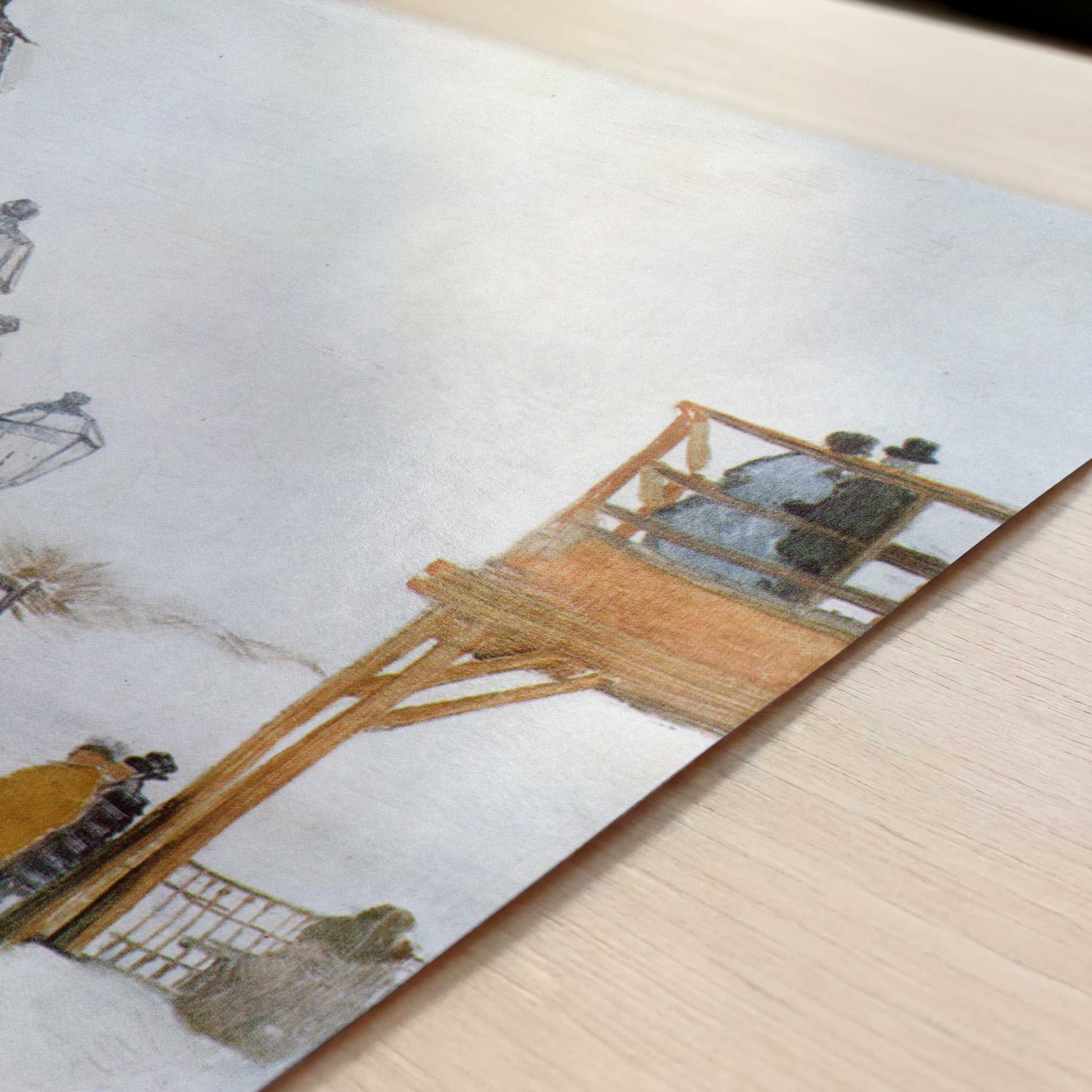 Montmartre (1886) by Van Gogh – Art Print - Close-up detail of the art print