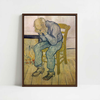 Framed Canvas - Framed canvas in dark wood color frame