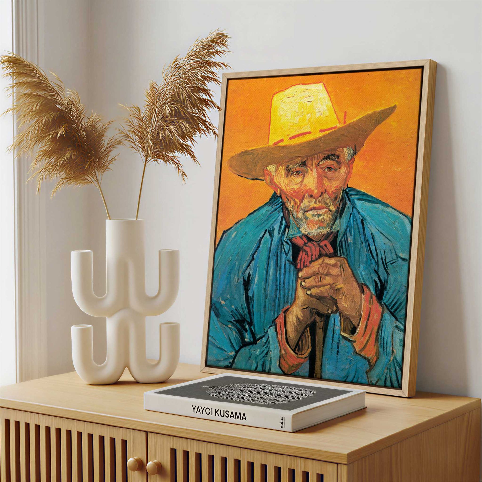 Framed Canvas - Framed canvas in a stylish interior setting