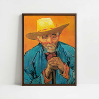 Framed Canvas - Framed canvas in dark wood color frame