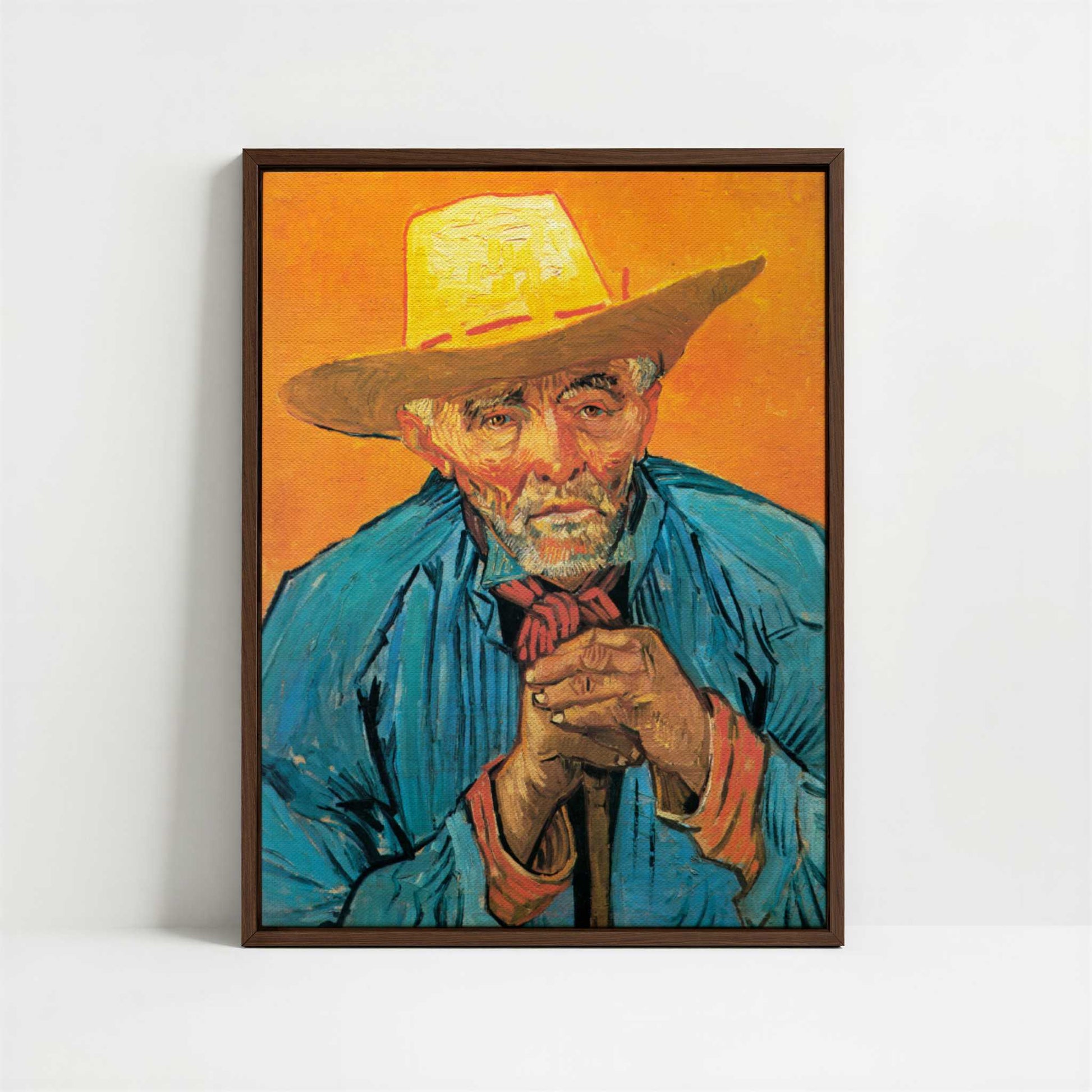 Framed Canvas - Framed canvas in dark wood color frame