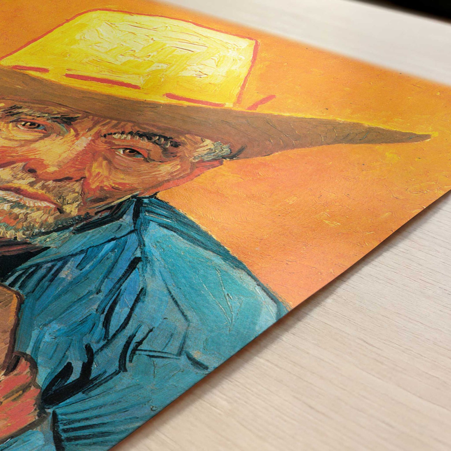 Old Peasant Patience Escalier (1888) by Vincent van Gogh – Art Print - Close-up detail of the art print