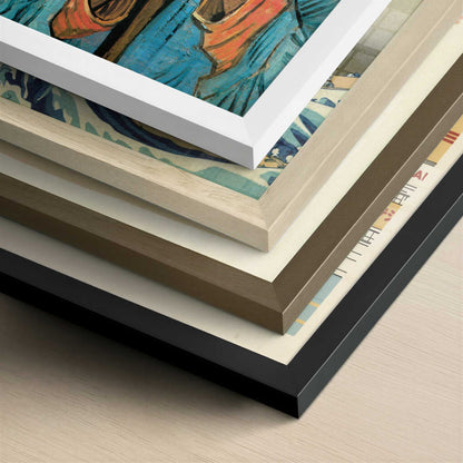 Old Peasant Patience Escalier (1888) by Vincent van Gogh – Art Print - Close-up detail of the different frames