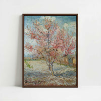 Framed Canvas - Framed canvas in dark wood color frame