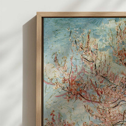 Framed Canvas - Close-up detail and texture of the framed canvas