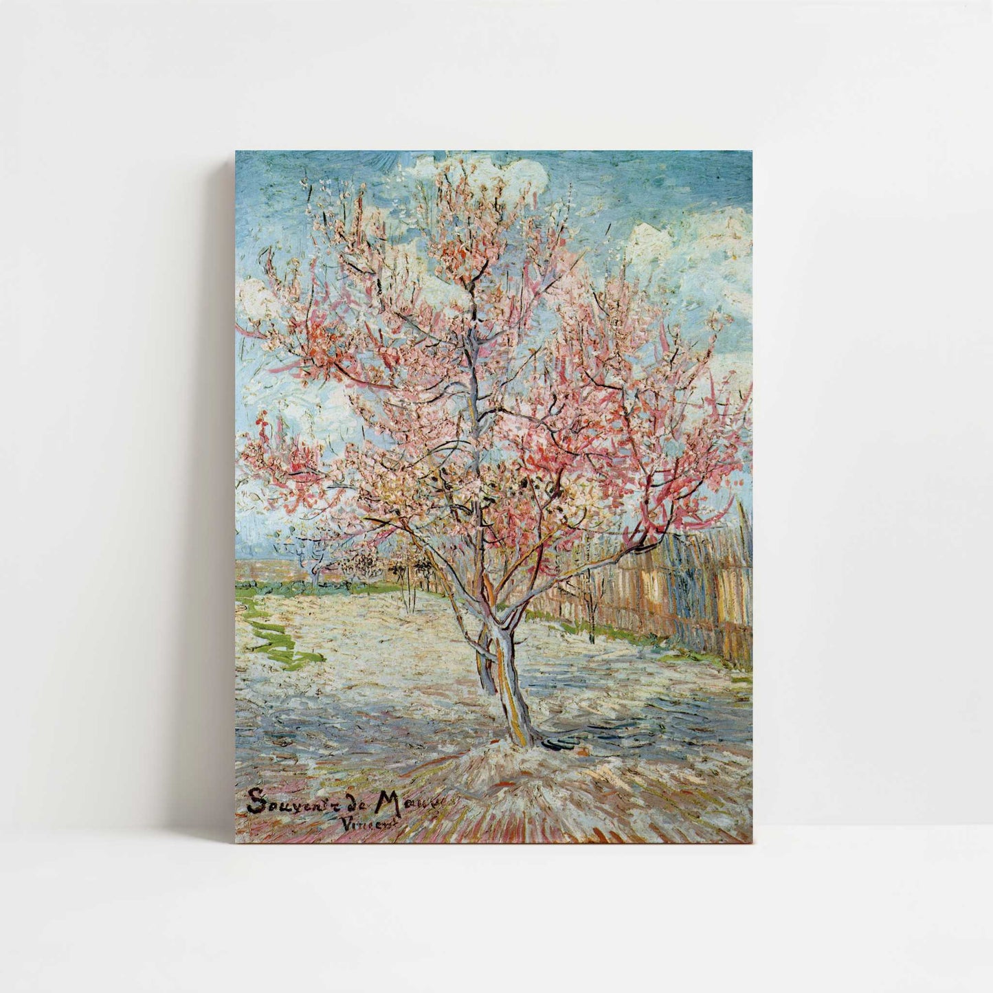 Peach Trees in Blossom (1888) by Van Gogh – Art Print - Unframed art print