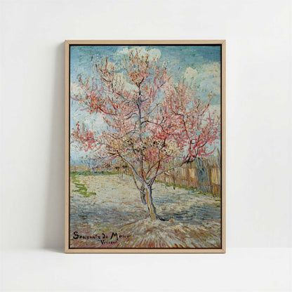 Framed Canvas - Framed canvas in oak color frame