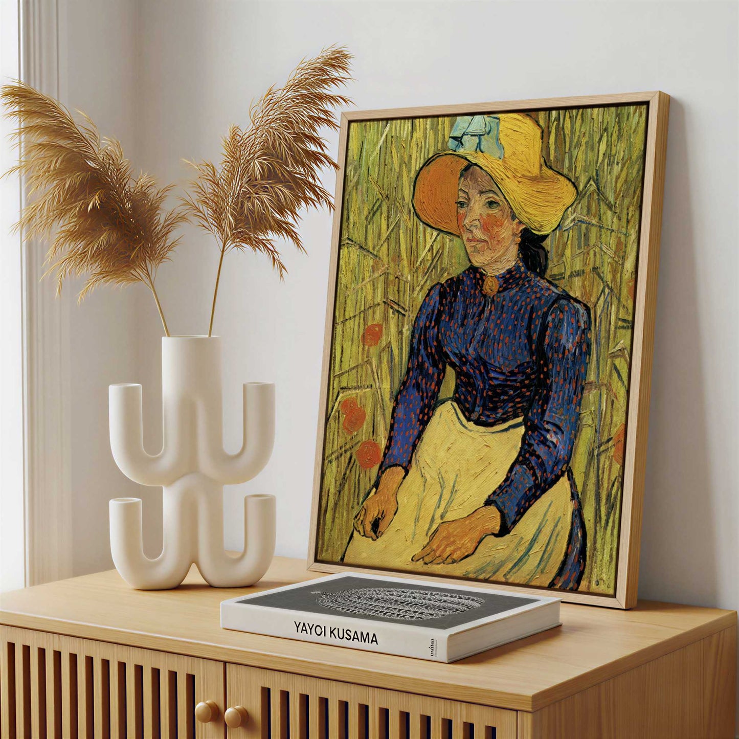 Framed Canvas - Framed canvas in a stylish interior setting
