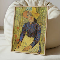 Peasant Girl (1890) by Van Gogh – Art Print - Interior inspiration