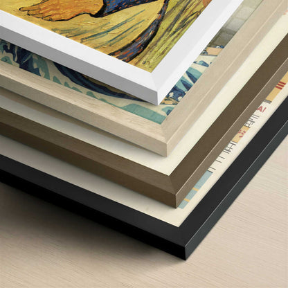 Peasant Girl (1890) by Van Gogh – Art Print - Close-up detail of the different frames