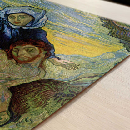 Pieta (1889) by Vincent van Gogh – Art Print - Close-up detail of the art print