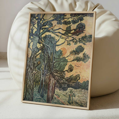 Pine Trees (1889) by Vincent van Gogh – Art Print - Interior inspiration