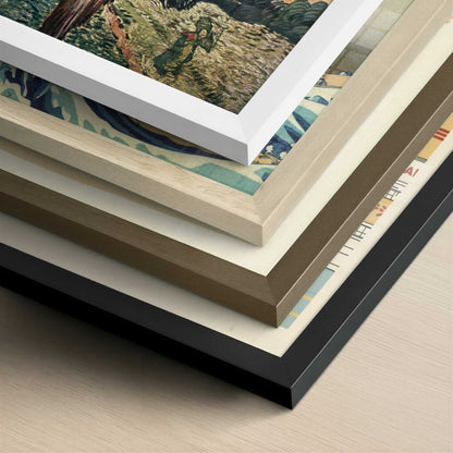 Pine Trees (1889) by Vincent van Gogh – Art Print - Close-up detail of the different frames