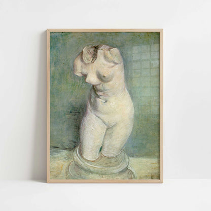 Plaster Statuette (1886) by Vincent van Gogh – Art Print - Art print in oak frame