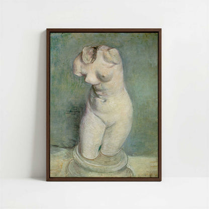 Framed Canvas - Framed canvas in dark wood color frame