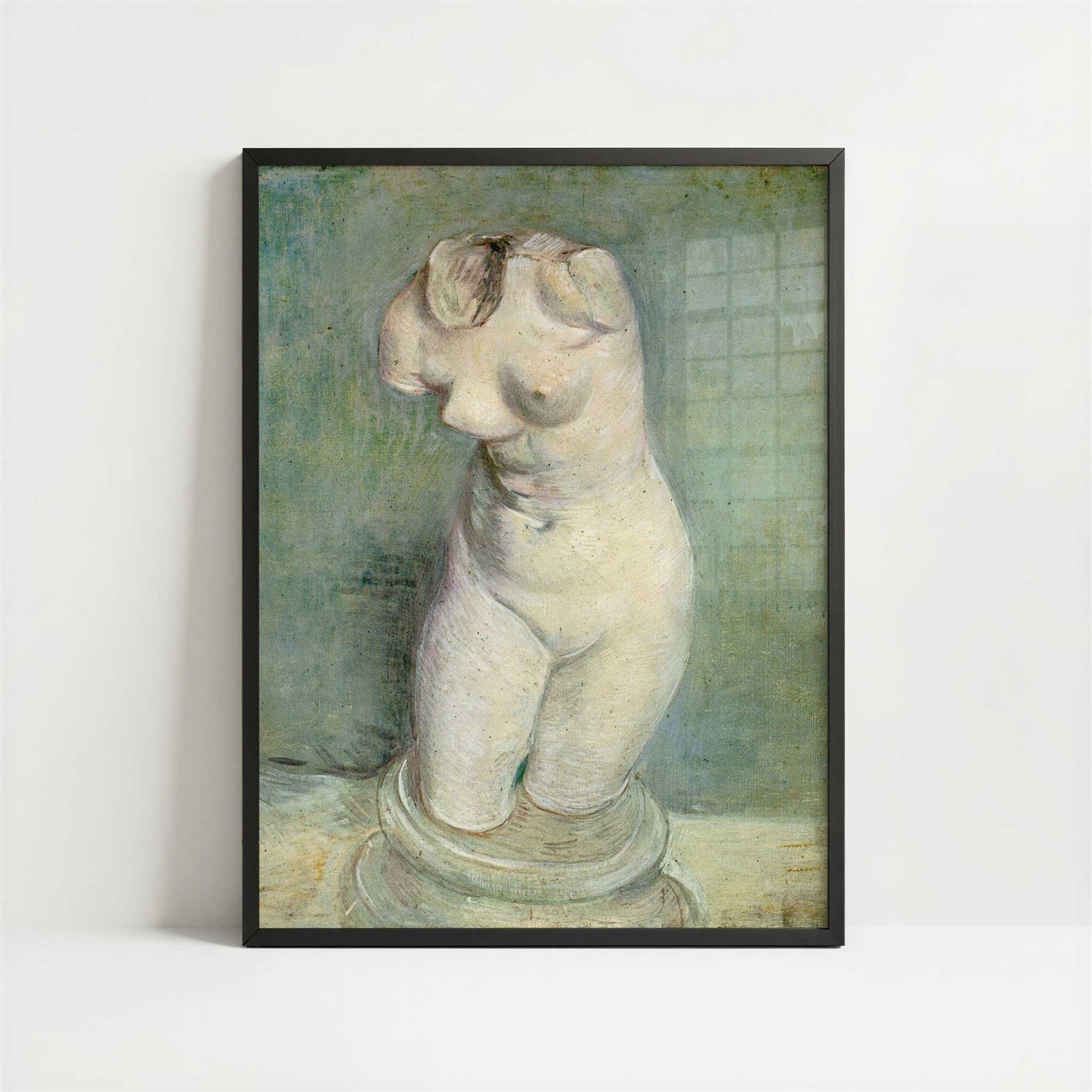 Plaster Statuette (1886) by Vincent van Gogh – Art Print - Art print in black frame