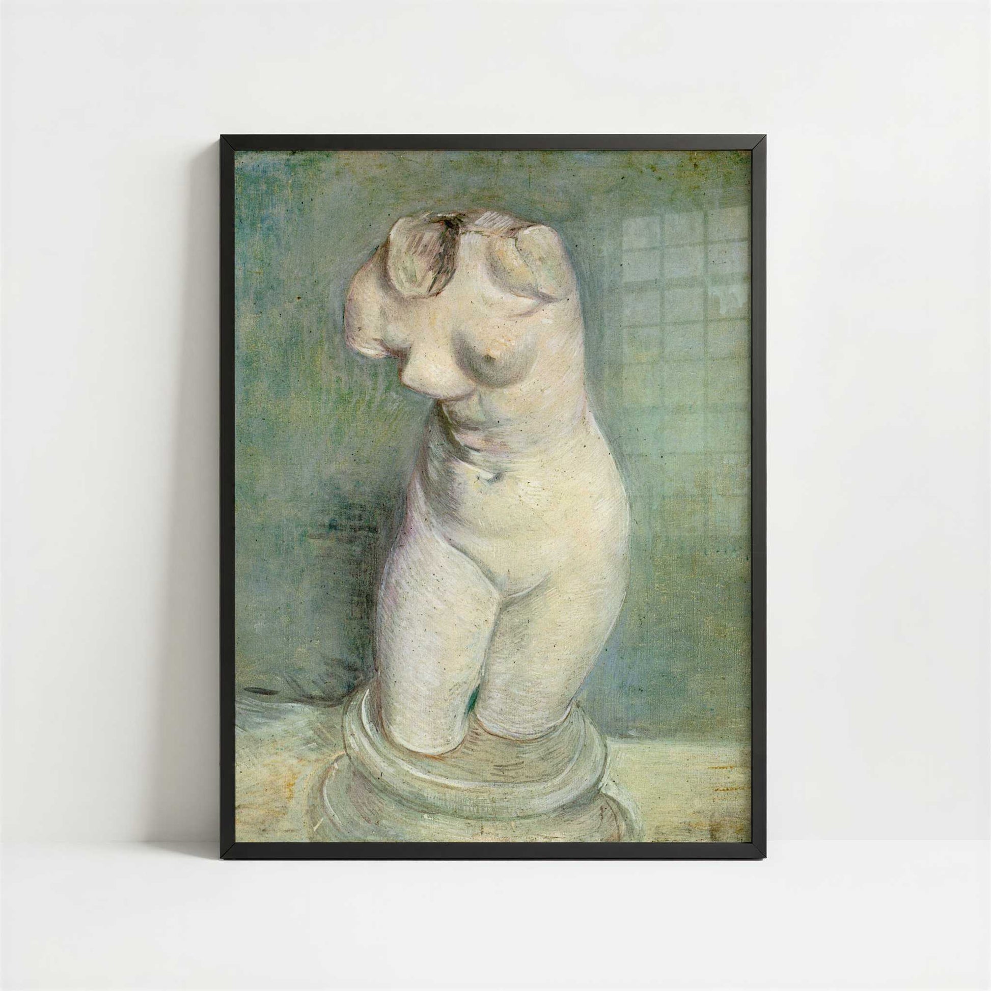 Plaster Statuette (1886) by Vincent van Gogh – Art Print - Art print in black frame