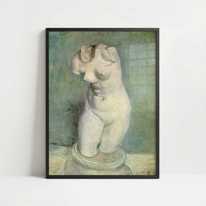 Plaster Statuette (1886) by Vincent van Gogh – Art Print - Art print in black frame