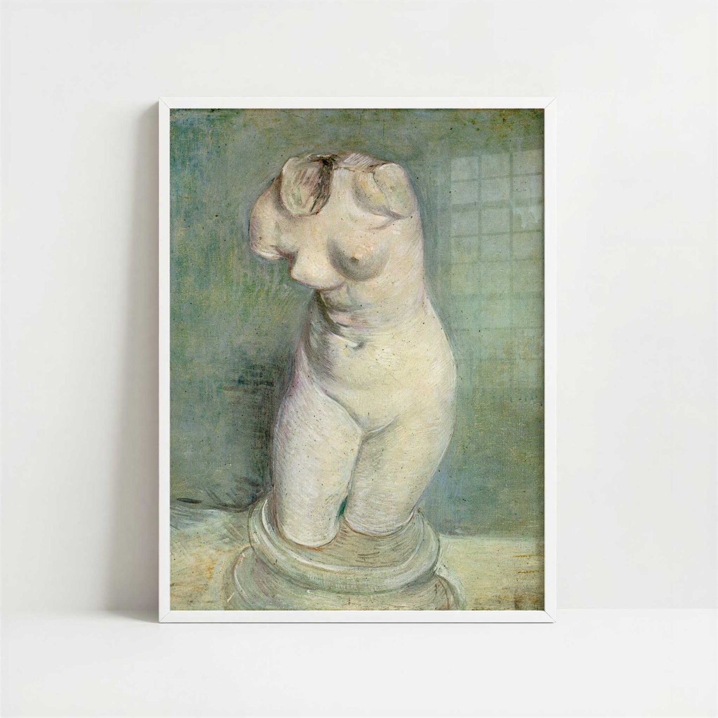 Plaster Statuette (1886) by Vincent van Gogh – Art Print - Art print in white frame