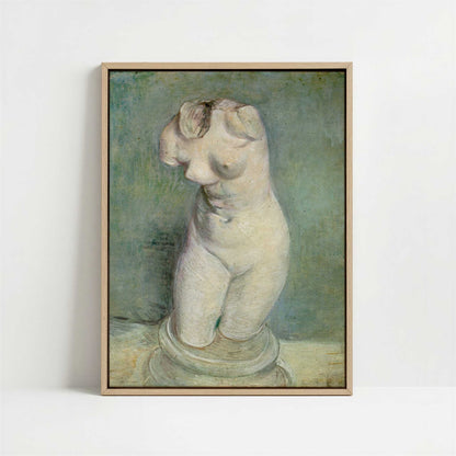 Framed Canvas - Framed canvas in oak color frame