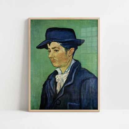 Portrait of Armand Roulin (1888) by Van Gogh – Art Print - Art print in oak frame