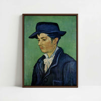 Framed Canvas - Framed canvas in dark wood color frame