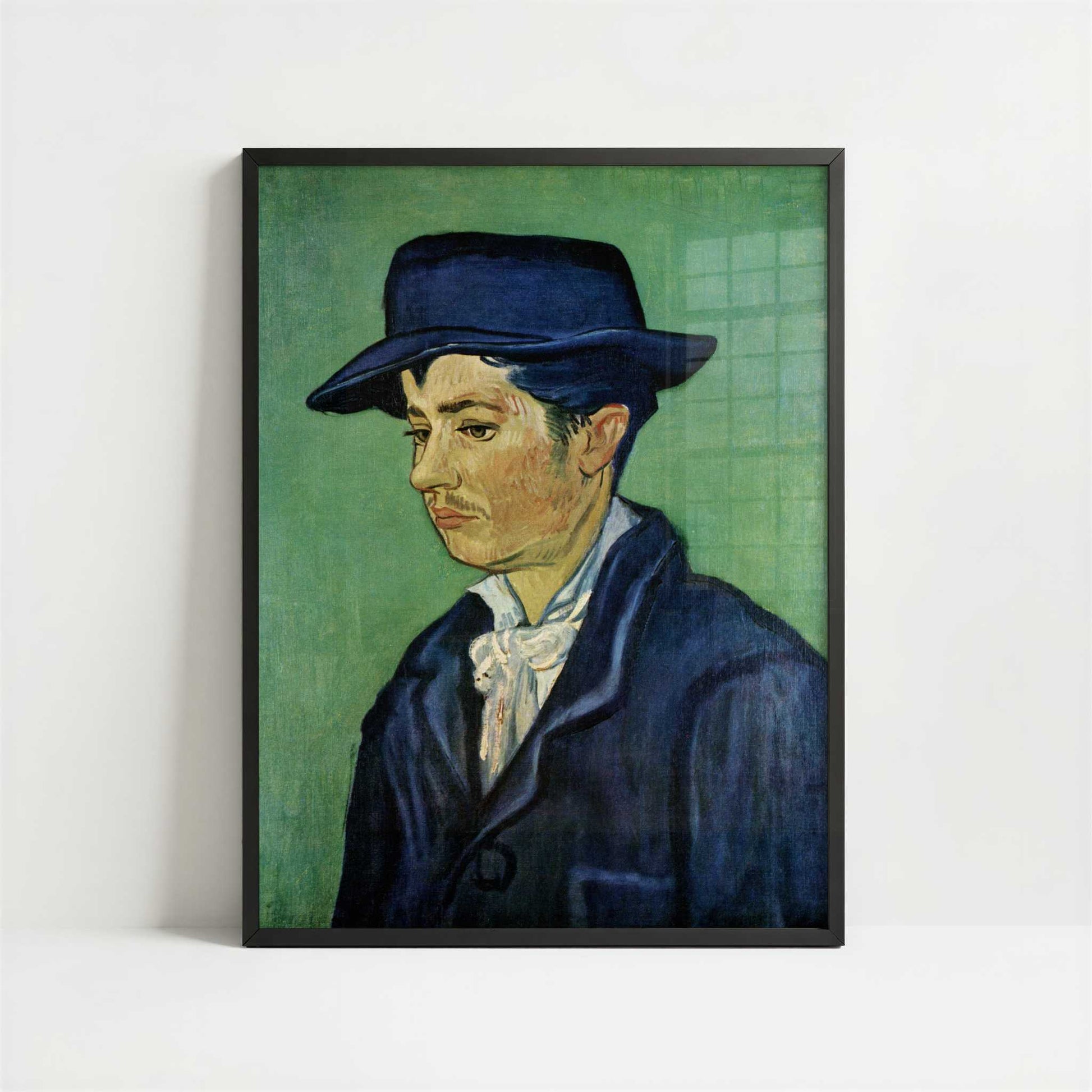 Portrait of Armand Roulin (1888) by Van Gogh – Art Print - Art print in black frame