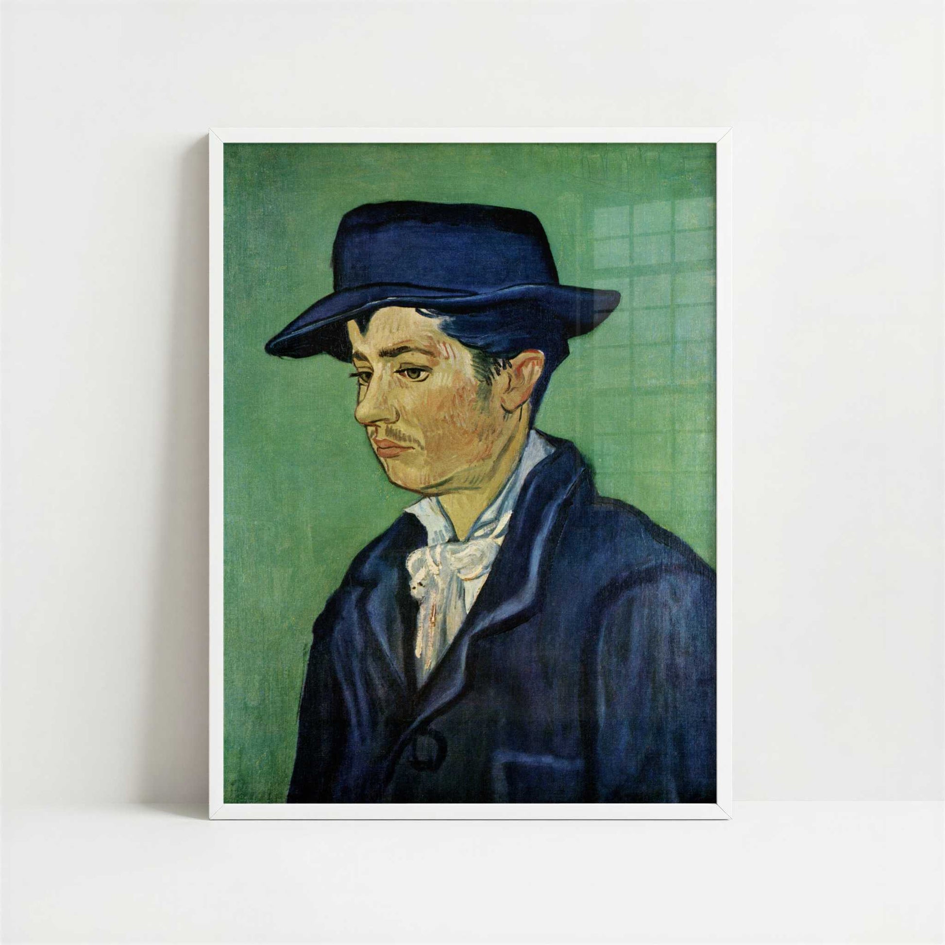Portrait of Armand Roulin (1888) by Van Gogh – Art Print - Art print in white frame