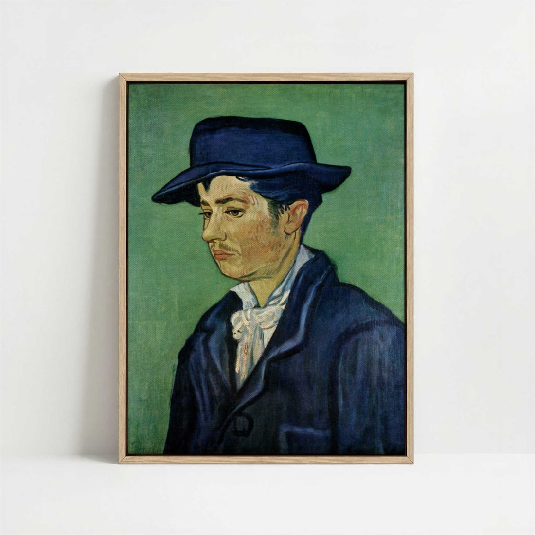 Framed Canvas - Framed canvas in oak color frame
