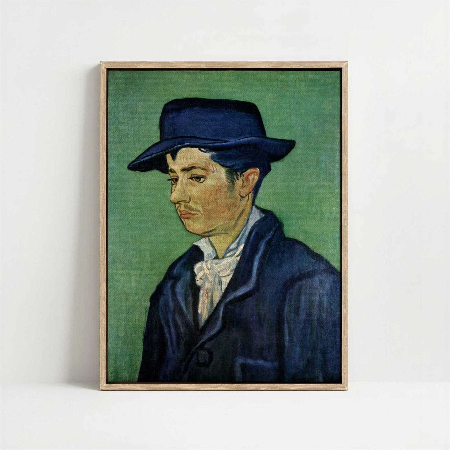 Framed Canvas - Framed canvas in oak color frame