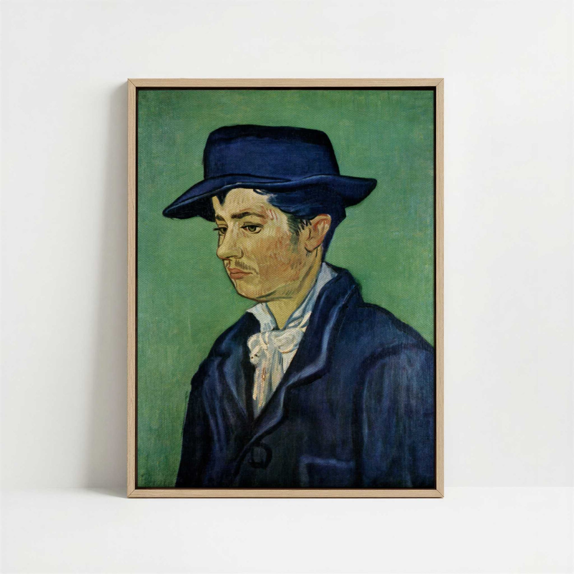 Framed Canvas - Framed canvas in oak color frame