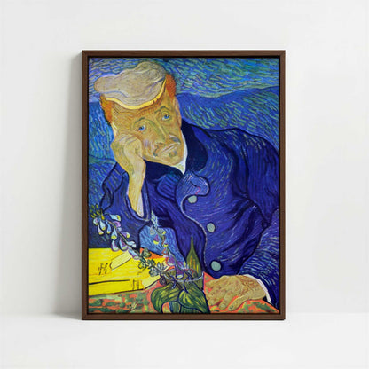 Framed Canvas - Framed canvas in dark wood color frame