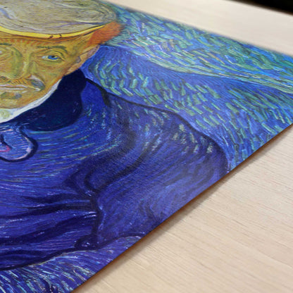 Portrait of Dr. Gachet (1890) by Van Gogh – Art Print - Close-up detail of the art print