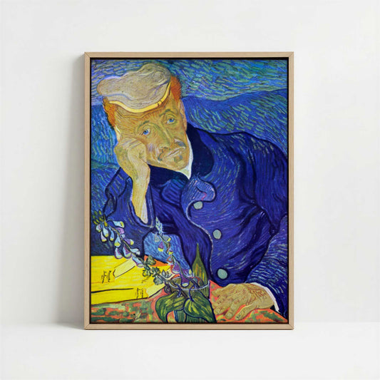 Framed Canvas - Framed canvas in oak color frame