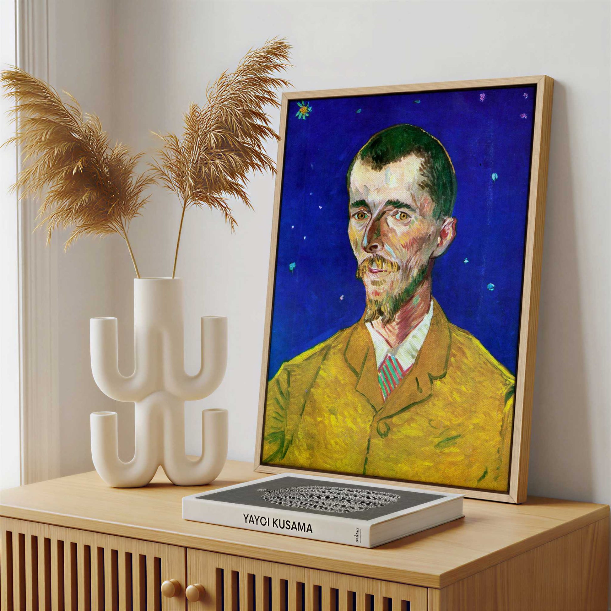 Framed Canvas - Framed canvas in a stylish interior setting