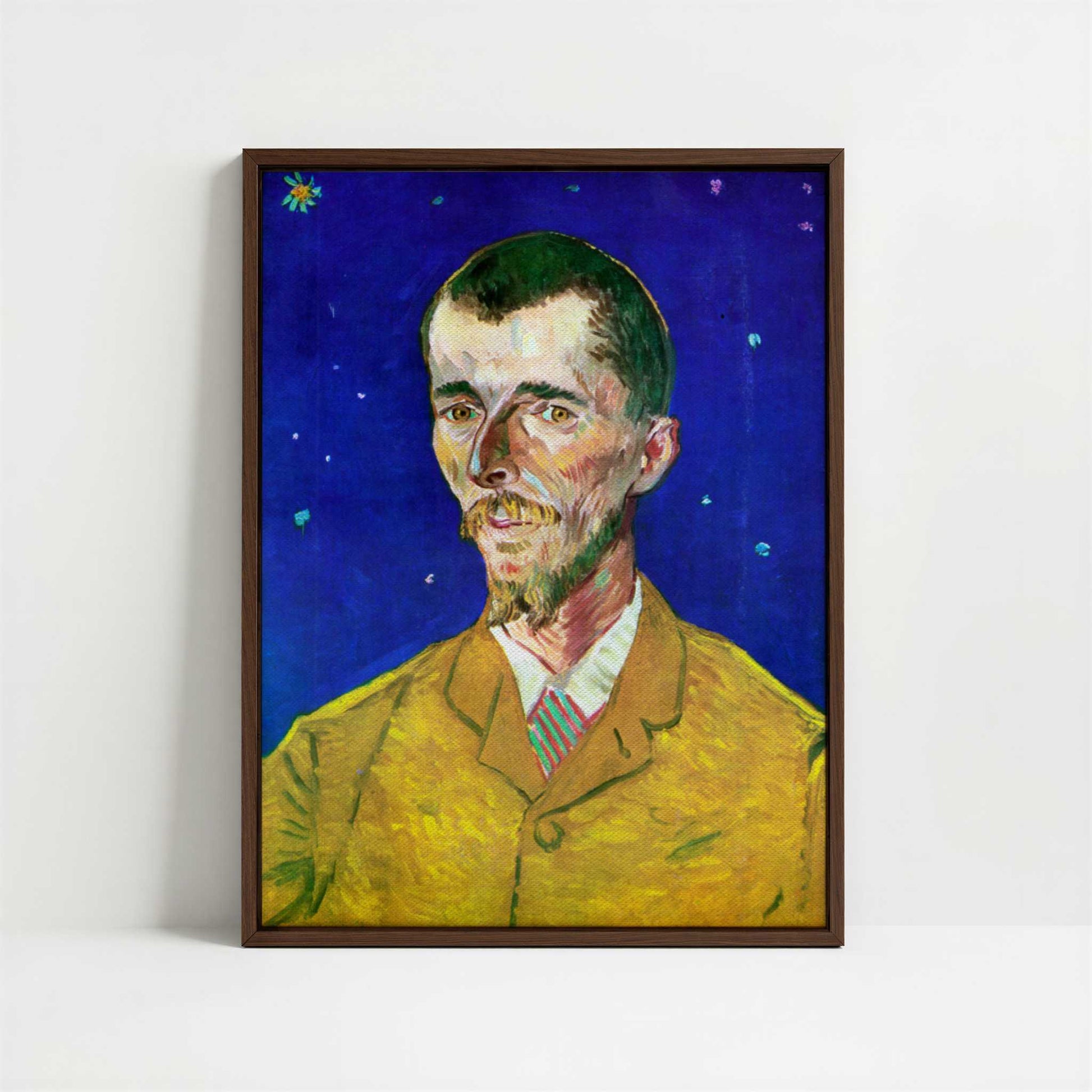 Framed Canvas - Framed canvas in dark wood color frame