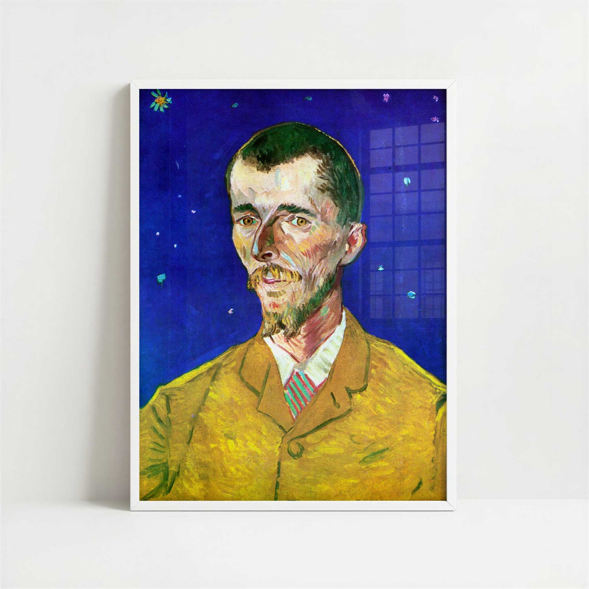 Portrait of Eugene Boch (1888) by Vincent van Gogh – Art Print - Art print in white frame