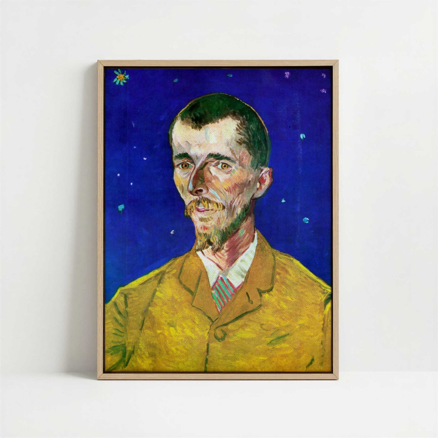 Framed Canvas - Framed canvas in oak color frame