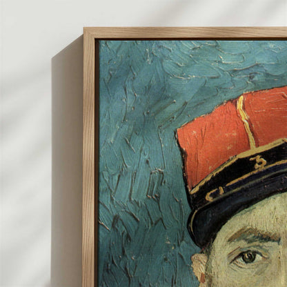 Framed Canvas - Close-up detail and texture of the framed canvas