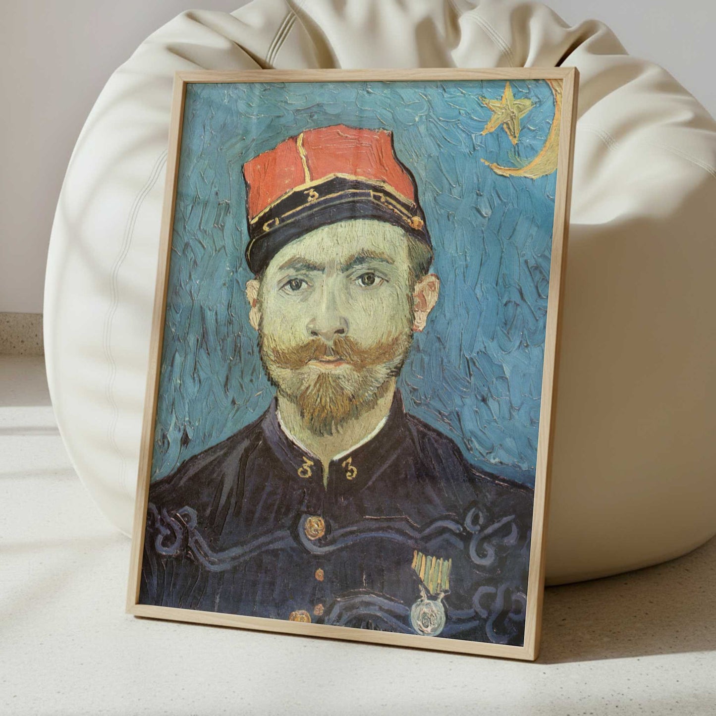 Portrait of Milliet (1888) by Vincent van Gogh – Art Print - Interior inspiration