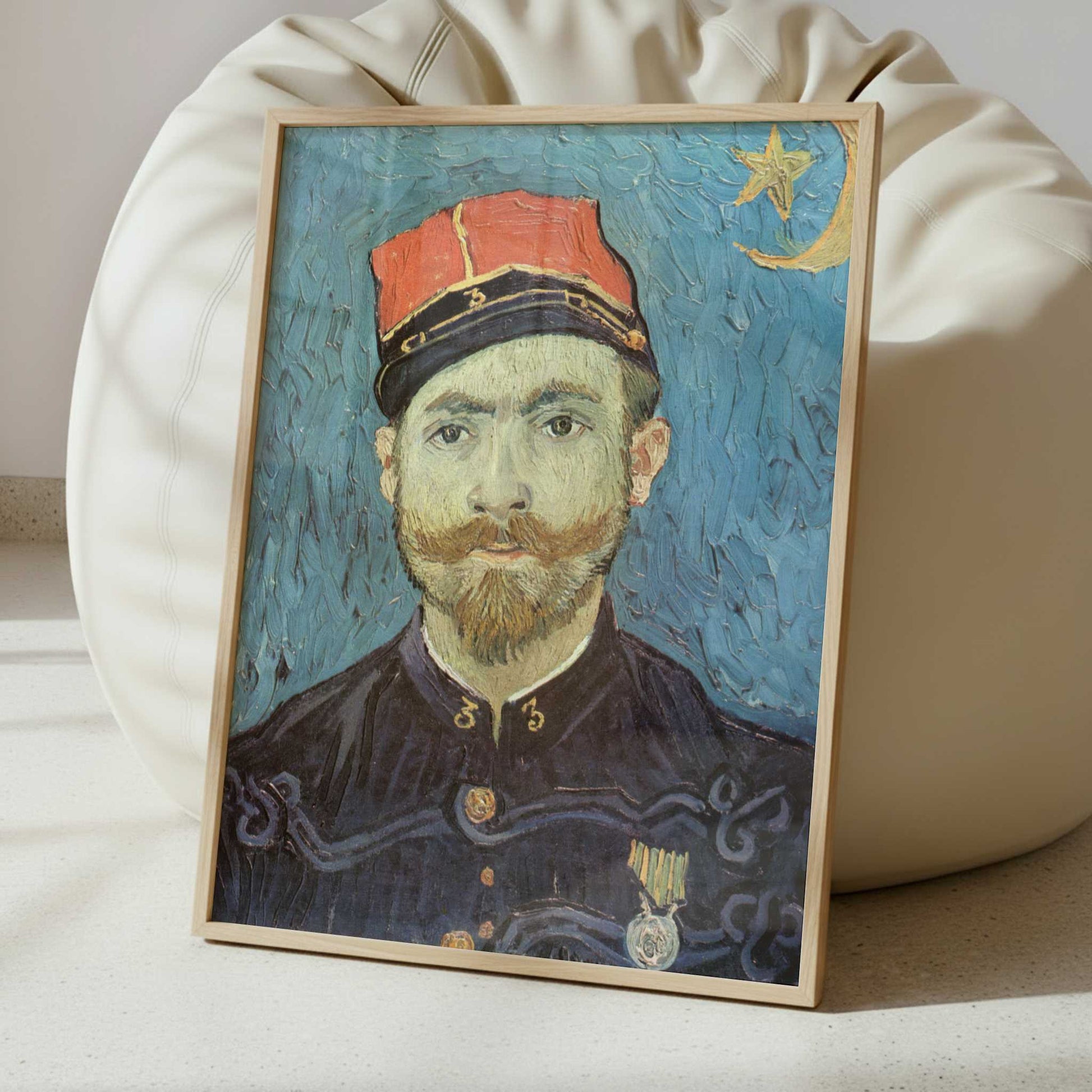 Portrait of Milliet (1888) by Vincent van Gogh – Art Print - Interior inspiration